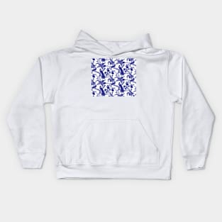 Royal french navy peacock Kids Hoodie